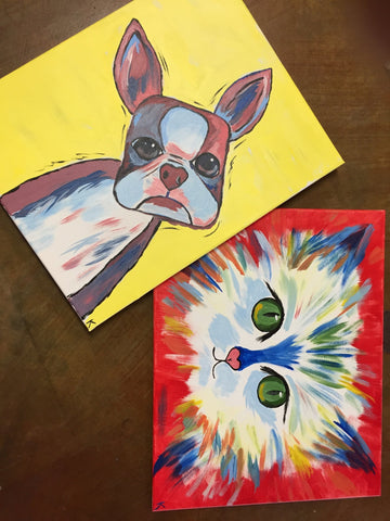 July 25, 2024 6-8 pm "Paint Your Pet" Fundraiser for Duo Dogs