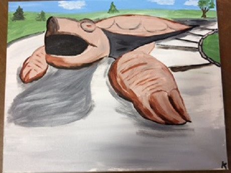"Turtle Park" Public Wine & Paint Class in St. Louis