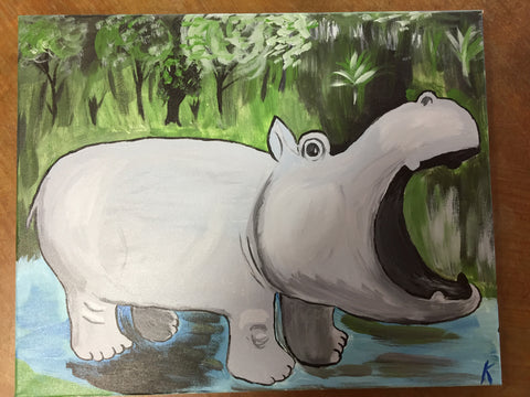 "Hip Hip Hooray!" Public Wine & Paint Class in St. Louis