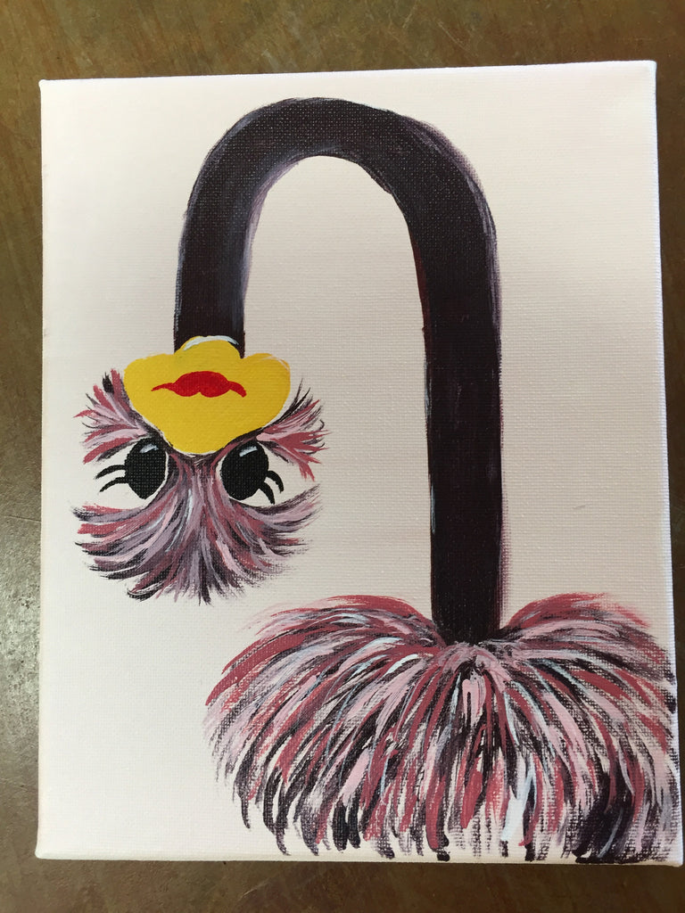 "Hello Ostrich" Public Kids Paint Class in St. Louis