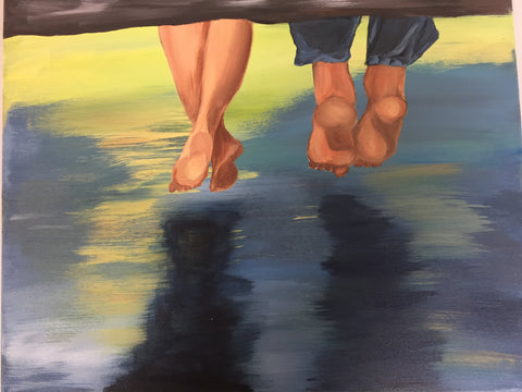 "Lazy Days" Public Wine & Paint Class in St. Louis