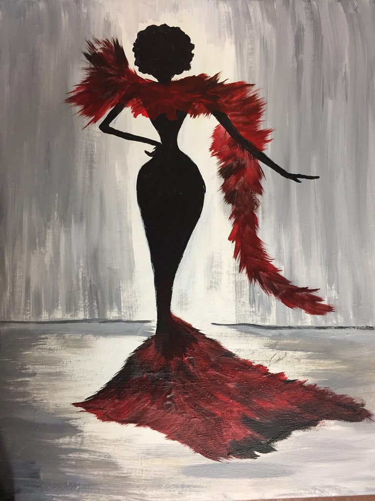 "Diva" Public Wine & Paint Class in St. Louis at Hollywood Casino