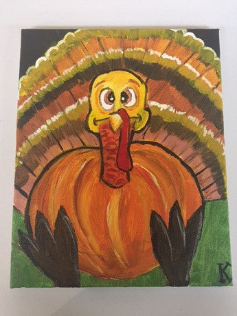"Fun Turkey" Public Kids Paint Class in St. Louis