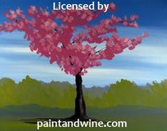 "Cherry Tree" Private Wine & Paint Class in St. Louis